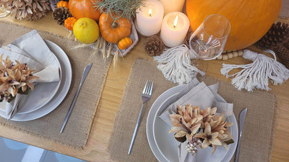 Maison Charlo Set of 4 Caramel Lilies Flower Celebration Napkin Rings - Loft&Timber