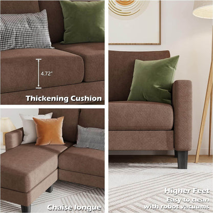 Aadvik 77.55'' Upholstered Sofa Chaise - Loft&Timber