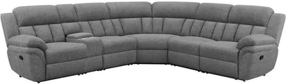 Bahrain 6-Piece Charcoal Motion Sectional Sofa - Loft&Timber
