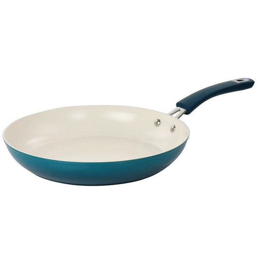 Oster Corbett 12 Inch Nonstick Aluminum Frying Pan in Blue - Loft&Timber