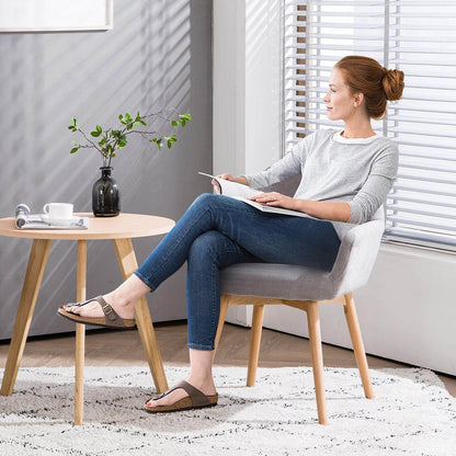 No Wheels Comfy Accent Chair in Gray - Loft&Timber