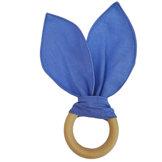 Maison Charlo | Easter Set of 4 Charm Blue Bunny Ears Napkin Rings | Dining Table Decor - Loft&Timber