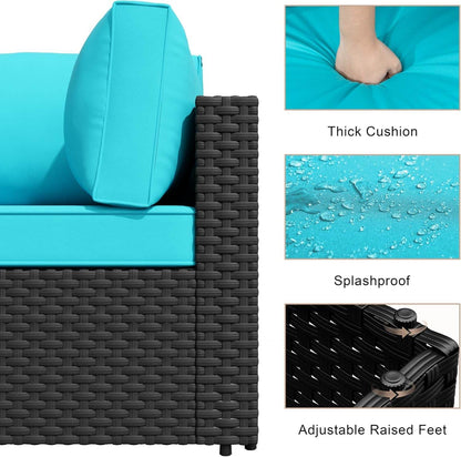 Comfortable Seven Piece Outdoor Patio Furniture Set - Loft&Timber