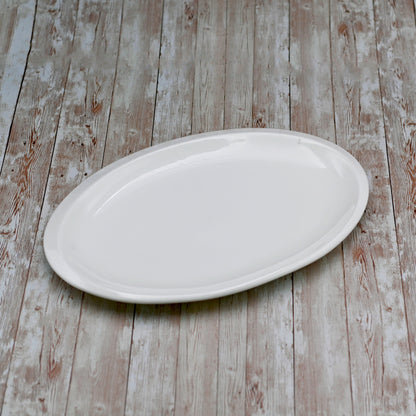 White Oval Plate / Platter 12" inch | 30.5 Cm - Loft&Timber