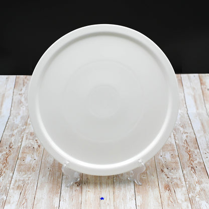 White Personal Pizza Plate 14" inch | 35.5 Cm - Loft&Timber