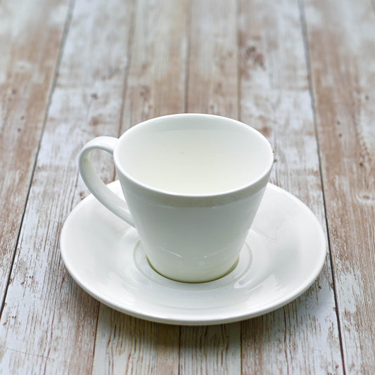 White 6 Oz | 180 Ml Tea Cup & Saucer - Loft&Timber