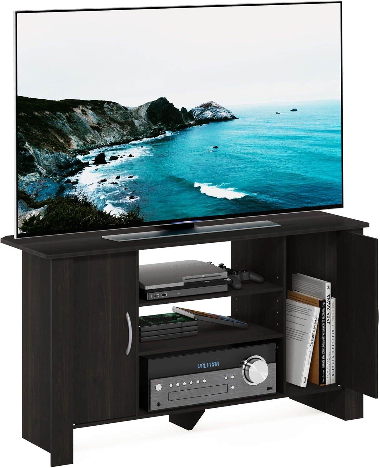 Econ TV Stand Entertainment Center, Espresso - Loft&Timber