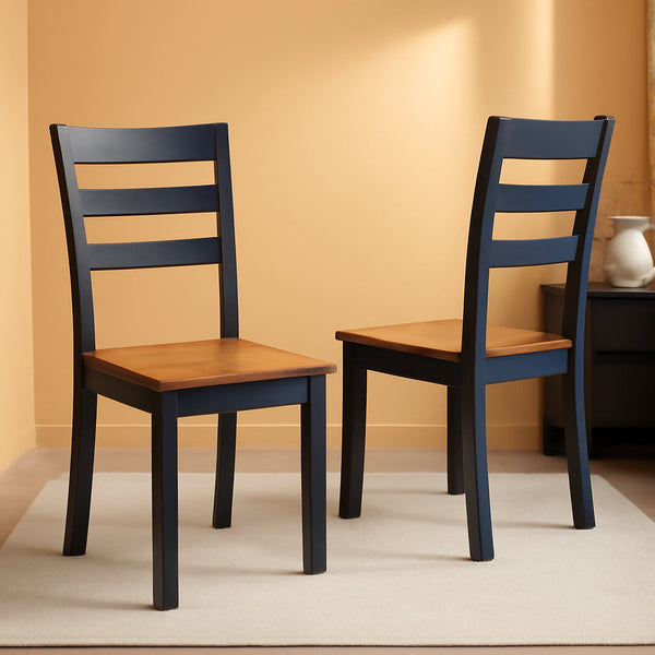 Gesthaven Solid Wood Frame Dining Chair Set 2 White Natural-0