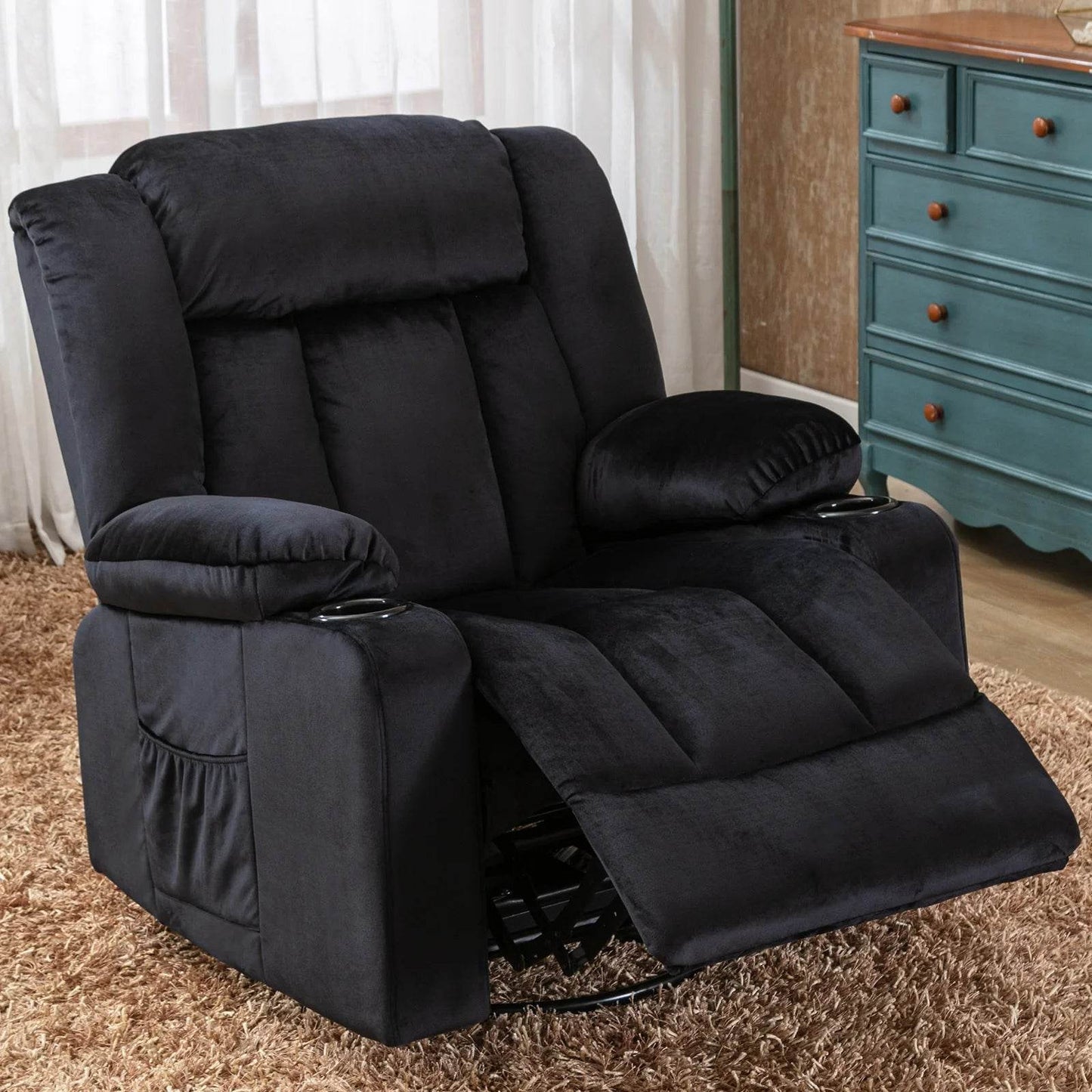 Comhoma Recliner Chair Rocker with 360 Swivel - Loft&Timber