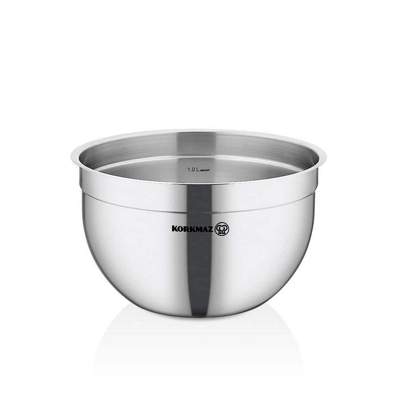 Korkmaz Gastro Proline 5.4 Quart Stainless Steel Mixing Bowl in Silver - Loft&Timber