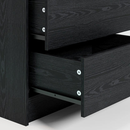 LIKIMIO Night Stand with Charging Station, Modern Nightstand with LED Light and Drawers, Bedside Tables/End Table for Bedroom