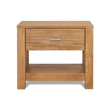 FarmHouse Traditional Rustic Acacia 1 Drawer Nightstand - Loft&Timber