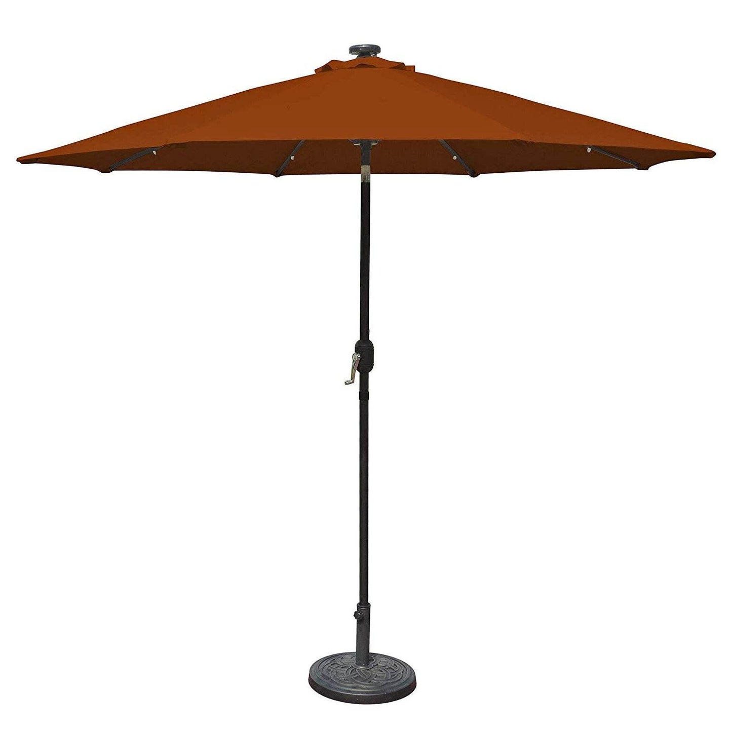 9 Foot Octagonal Olefin Market Umbrella with Auto-Tilt Terra Cotta - Loft&Timber