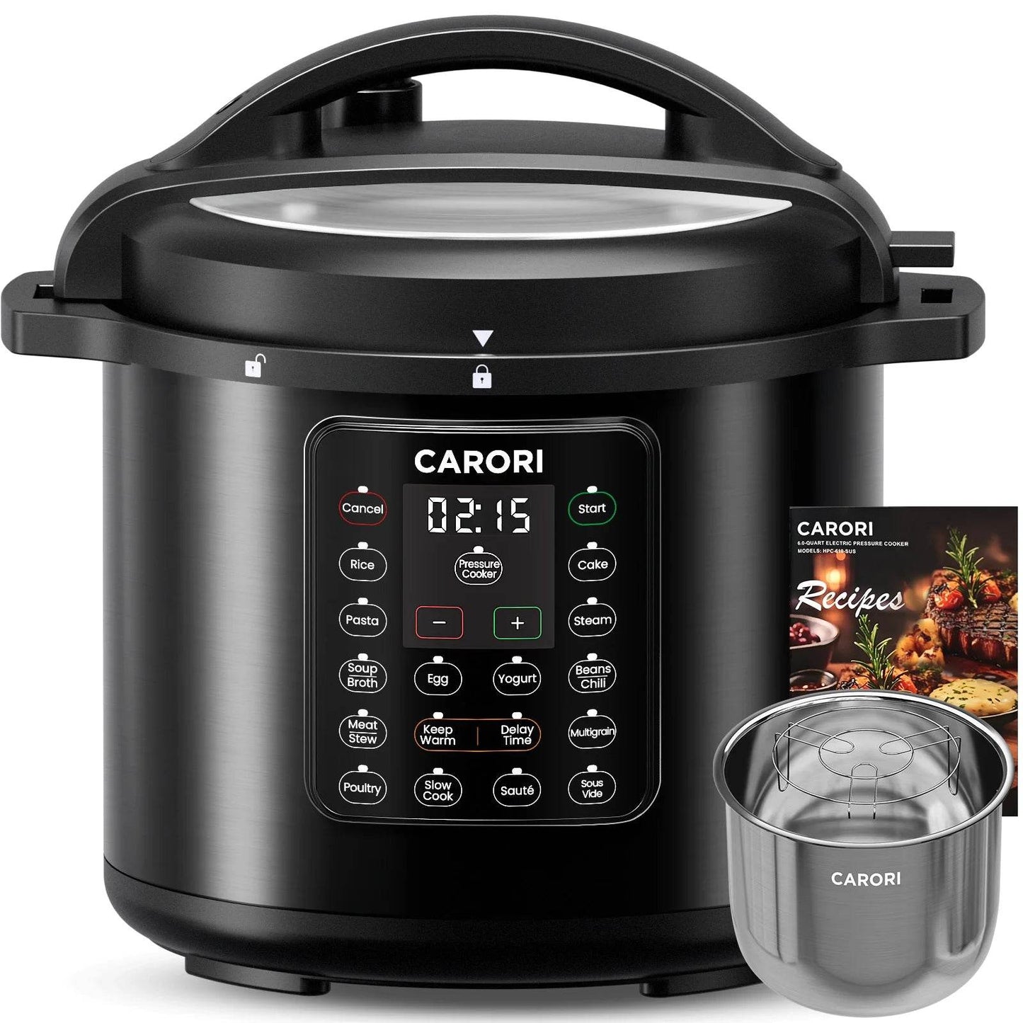 1200W 12-in-1 Electric Pressure Cooker 8Qt - Loft&Timber