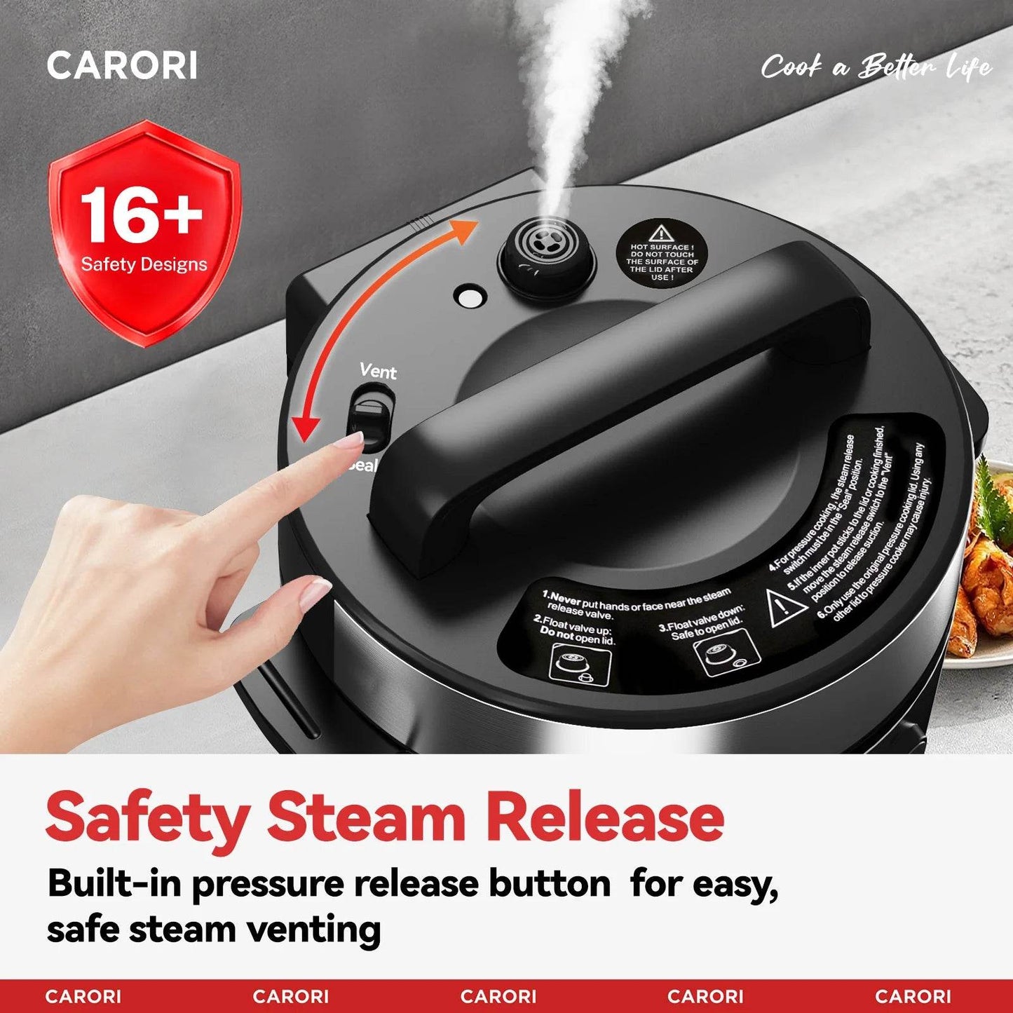 Pressure Cooker 6QT Stainless Steel - Loft&Timber