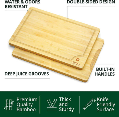 Cutting Board Set of 4, Bamboo - Loft&Timber
