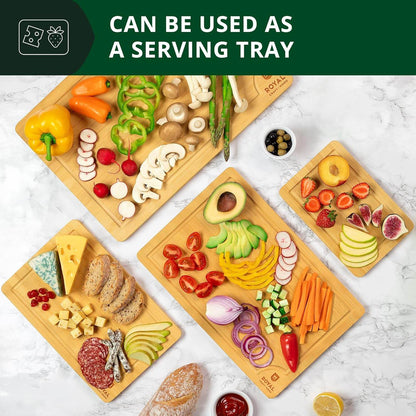 Cutting Board Set of 4, Bamboo - Loft&Timber