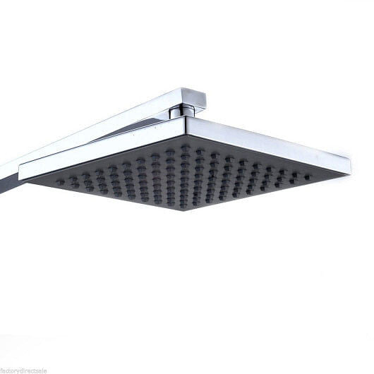 8" LED Rainfall Shower head Arm Control Valve Handspray Shower Faucet Set - Loft&Timber