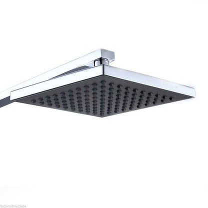 8" LED Rainfall Shower head Arm Control Valve Handspray Shower Faucet Set - Loft&Timber