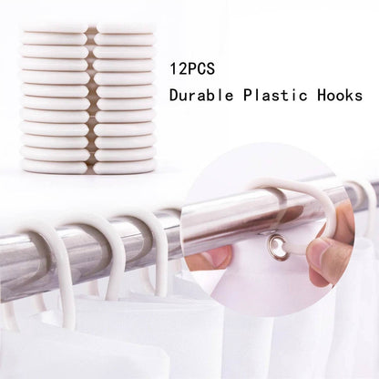 72-in. Watercolor Plants Botanical Floral Flower Pots Succulents Shower Curtain - Loft&Timber