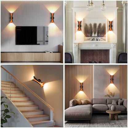 Outdoor Black Head Spotlight Wall Lamp - Loft&Timber