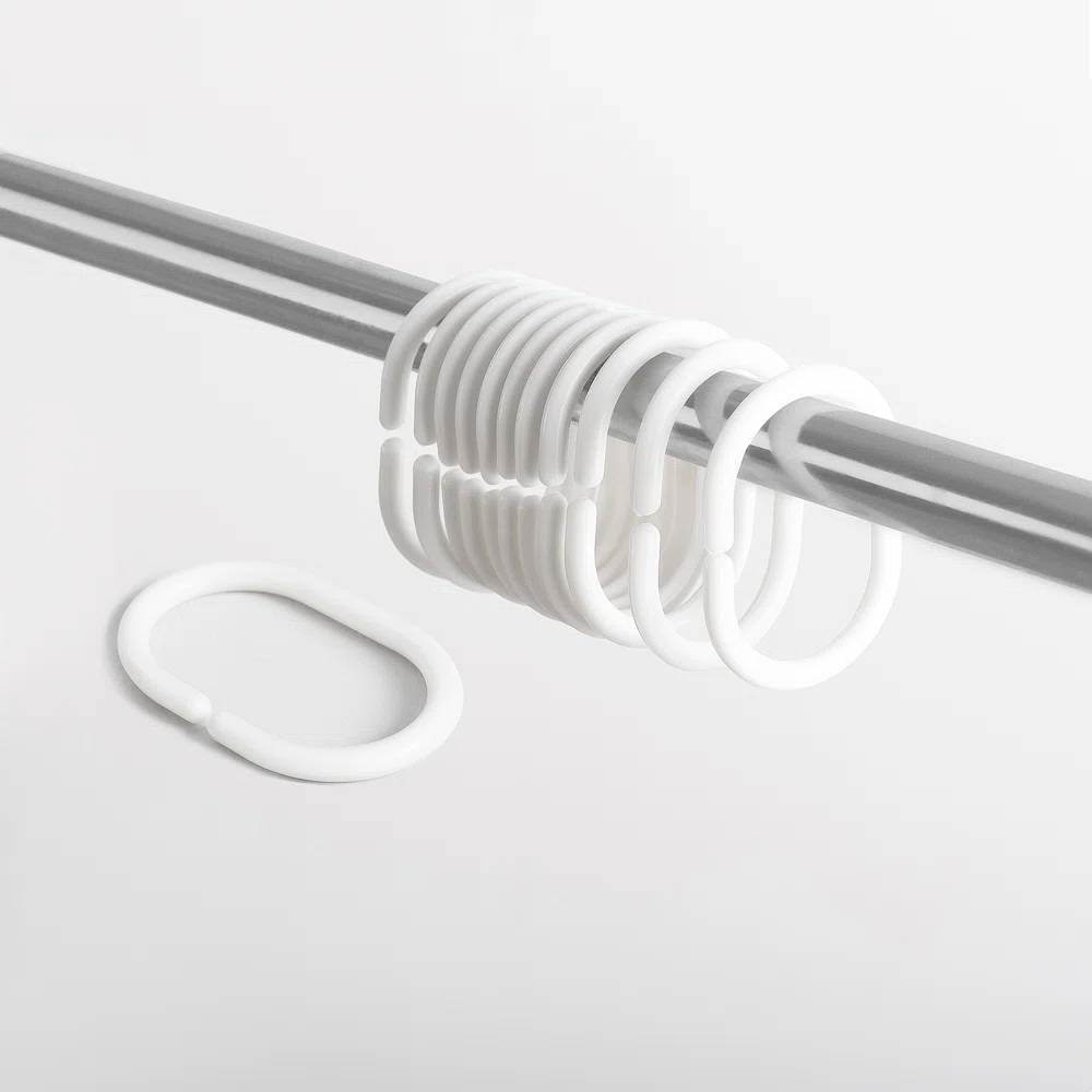 72-inch Cream White Orange Sunset Bohemian Pattern Shower Curtain - Loft&Timber