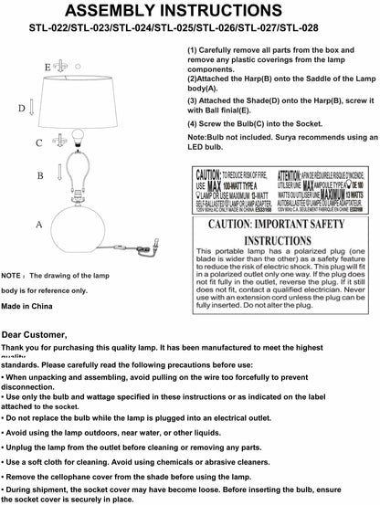 Bhadravati Table Lamp - Loft&Timber