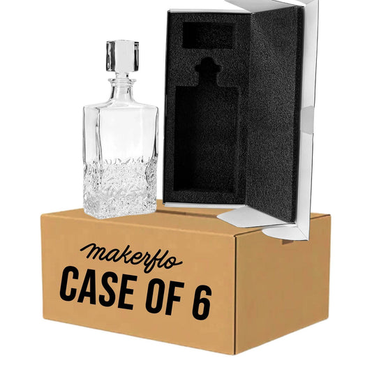 Whiskey Decanter - Rectangle - 750ML - Loft&Timber