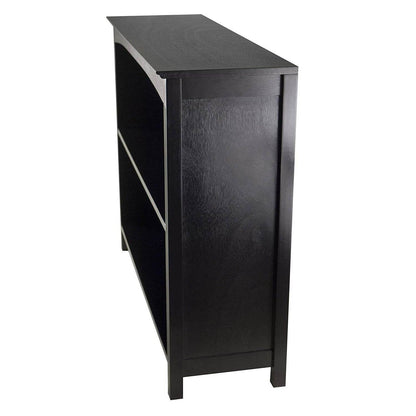 Espresso Sturdy 3 Tier Bookcase Shelf Dresser - Loft&Timber