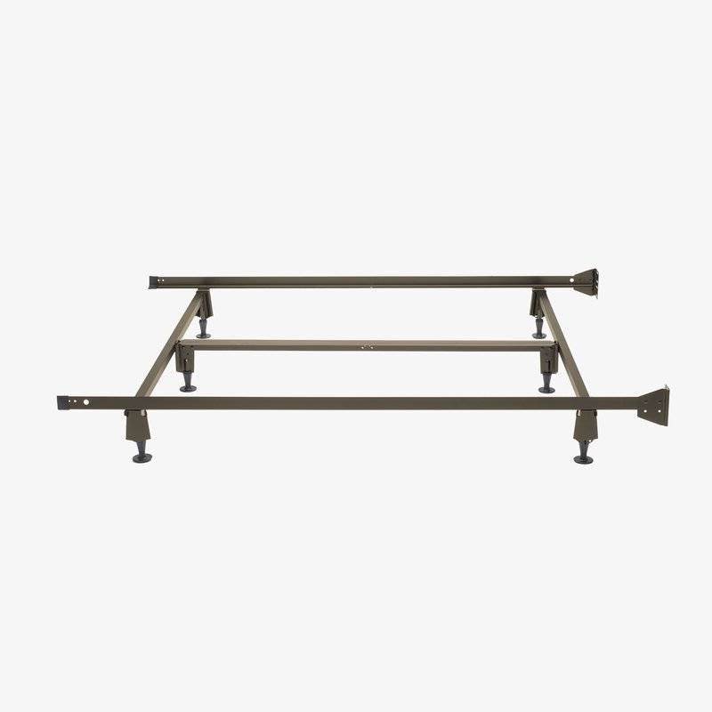 Twin/Twin XL Steel Metal Bed Frame with Bolt-on Headboard Brackets - Loft&Timber