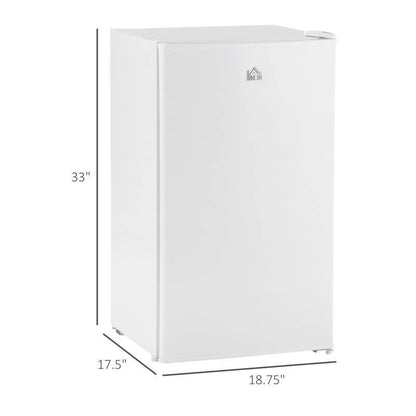 Compact Refrigerator Mini Fridge/Freezer 3.2 Cu.Ft, White - Loft&Timber