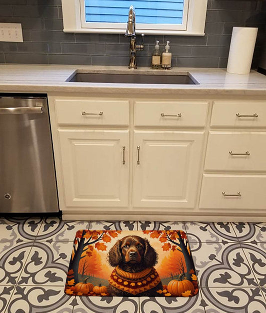 Boykin Spaniel Fall Memory Foam Kitchen Mat - Loft&Timber