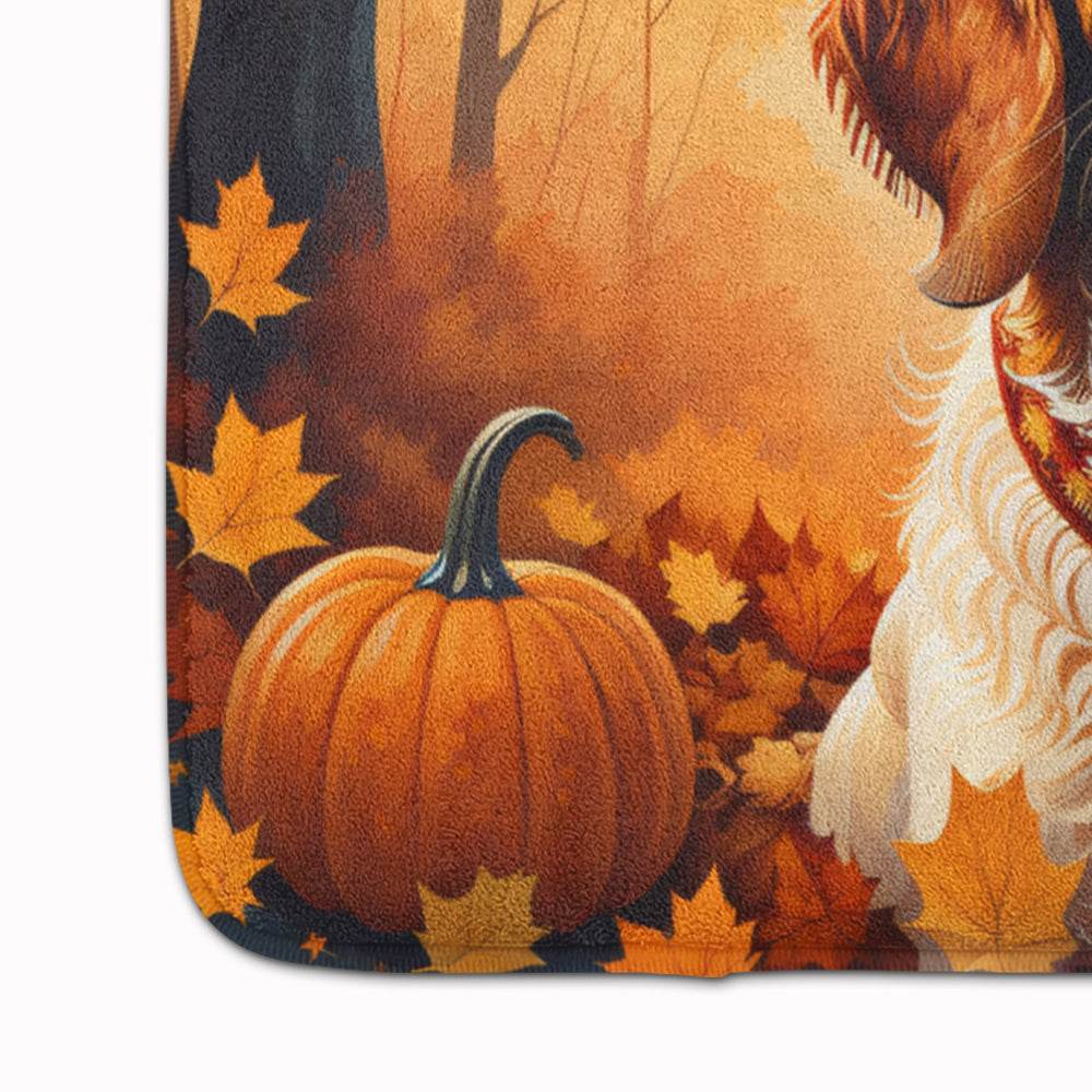 Brittany Spaniel Fall Memory Foam Kitchen Mat - Loft&Timber