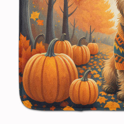 Cairn Terrier Fall Memory Foam Kitchen Mat - Loft&Timber