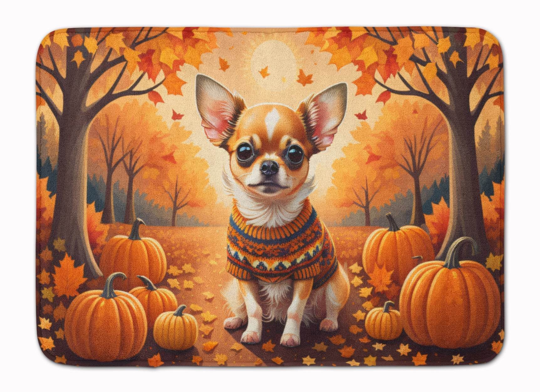 Chihuahua Fall Memory Foam Kitchen Mat - Loft&Timber