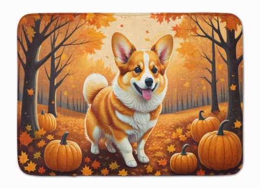 Corgi Fall Memory Foam Kitchen Mat - Loft&Timber