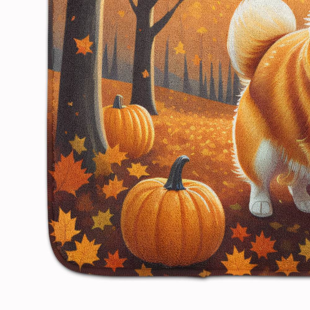 Corgi Fall Memory Foam Kitchen Mat - Loft&Timber
