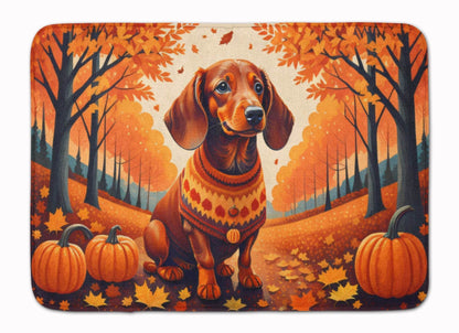 Dachshund Fall Memory Foam Kitchen Mat - Loft&Timber