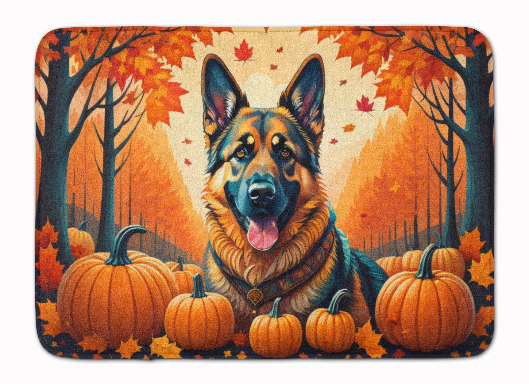 German Shepherd Fall Memory Foam Kitchen Mat - Loft&Timber