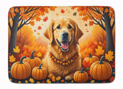 Golden Retriever Fall Memory Foam Kitchen Mat - Loft&Timber