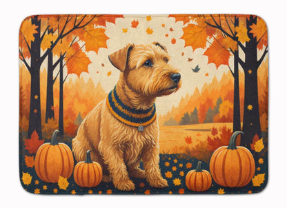 Lakeland Terrier Fall Memory Foam Kitchen Mat - Loft&Timber