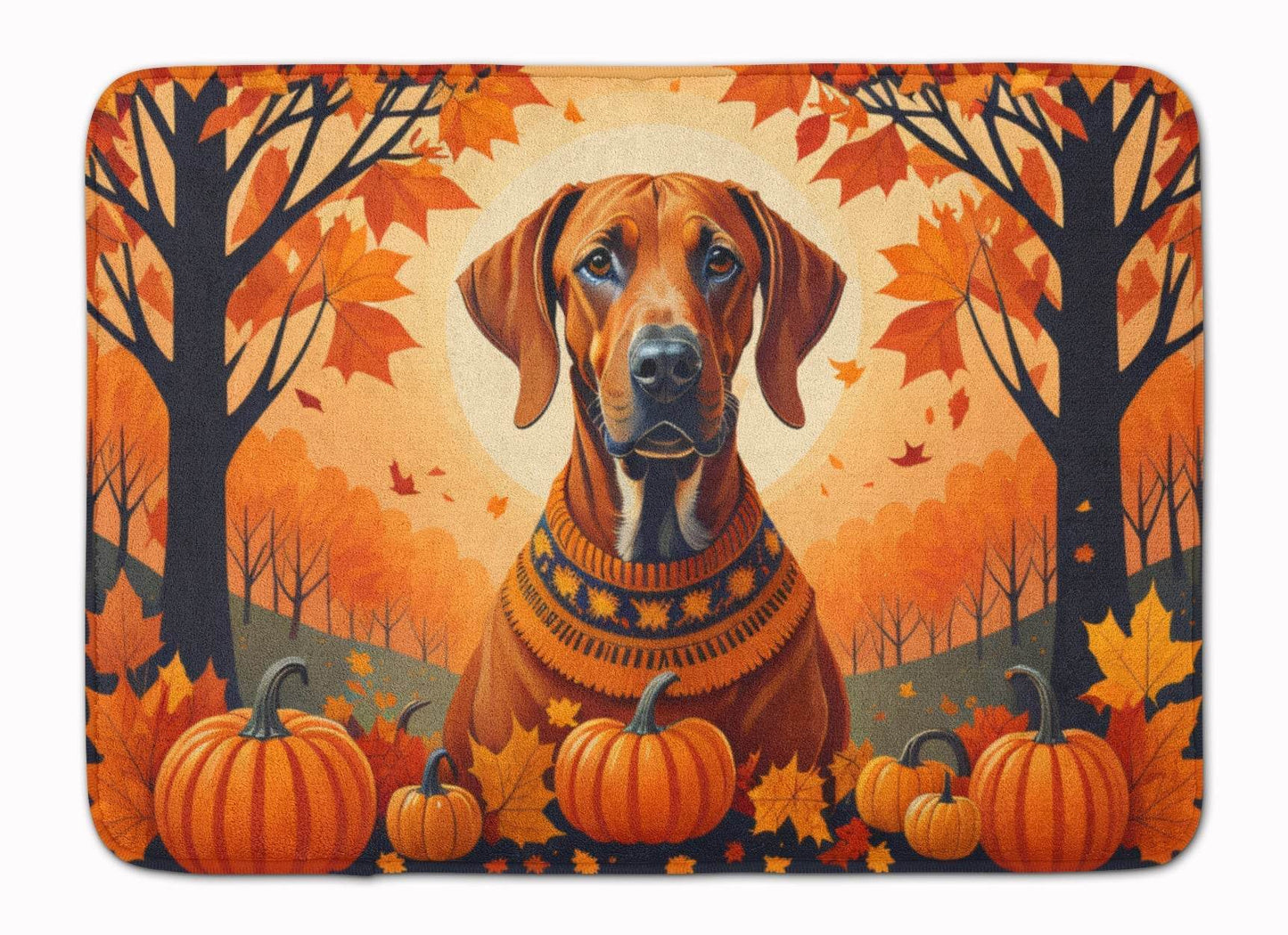 Rhodesian Ridgeback Fall Memory Foam Kitchen Mat - Loft&Timber