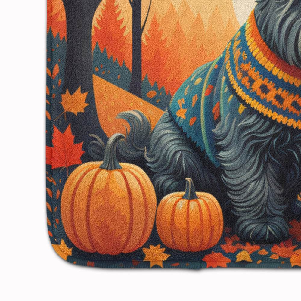 Scottish Terrier Fall Memory Foam Kitchen Mat - Loft&Timber