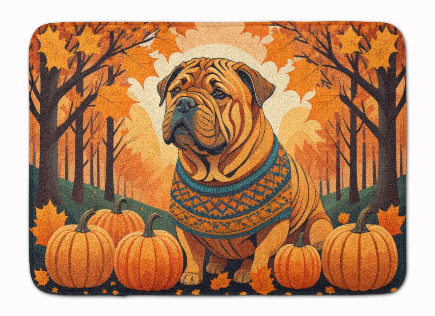 Shar Pei Fall Memory Foam Kitchen Mat - Loft&Timber