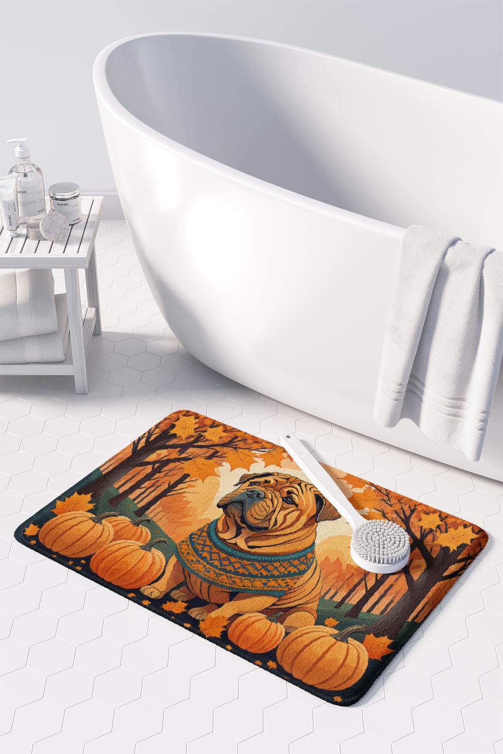 Shar Pei Fall Memory Foam Kitchen Mat - Loft&Timber