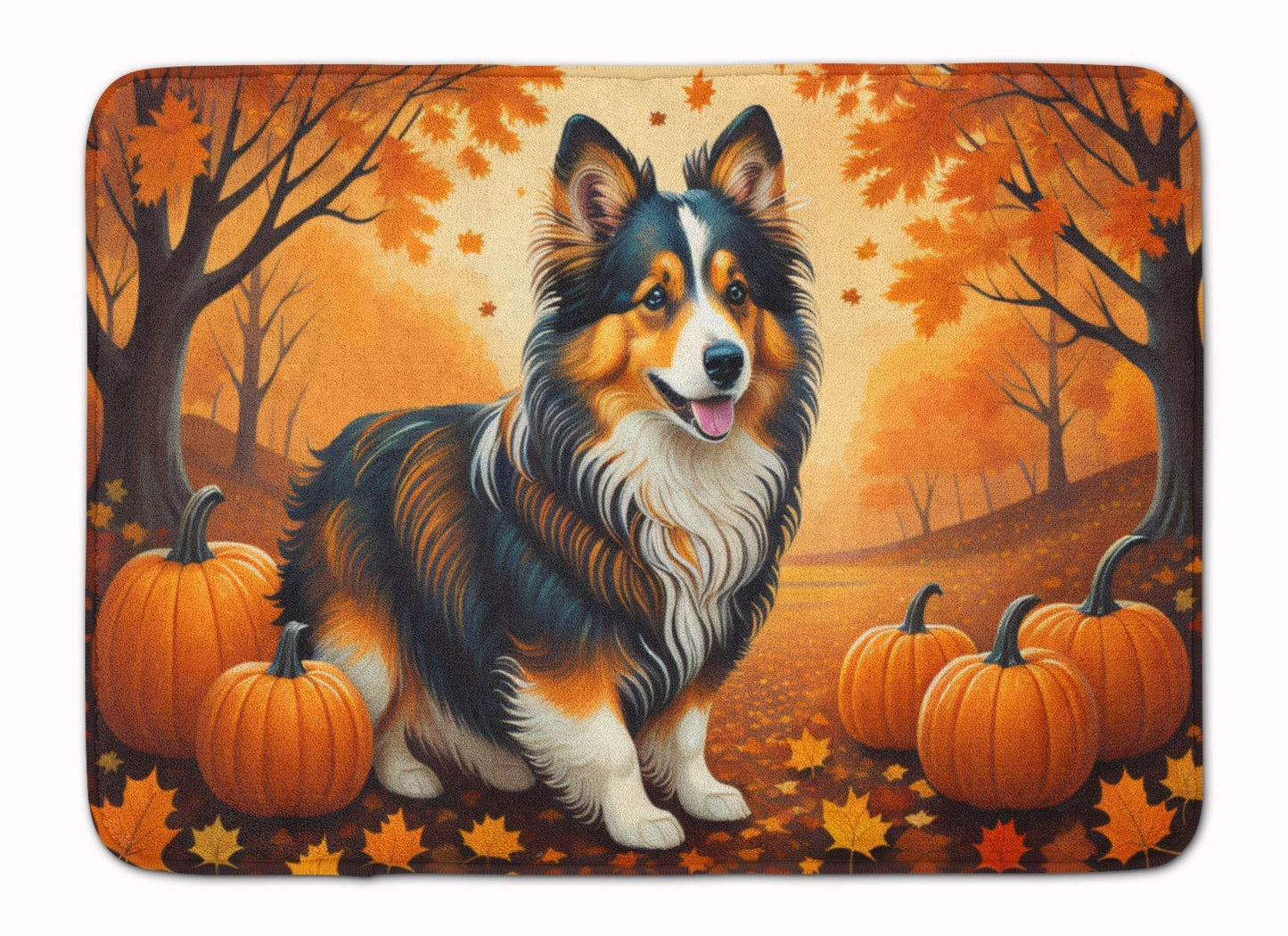 Sheltie Fall Memory Foam Kitchen Mat - Loft&Timber