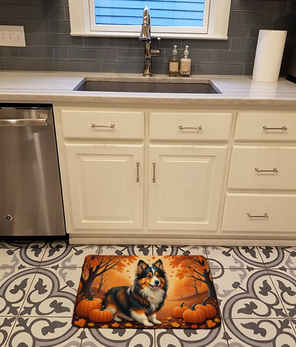 Sheltie Fall Memory Foam Kitchen Mat - Loft&Timber