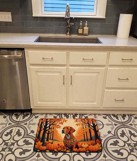 Vizsla Fall Memory Foam Kitchen Mat - Loft&Timber