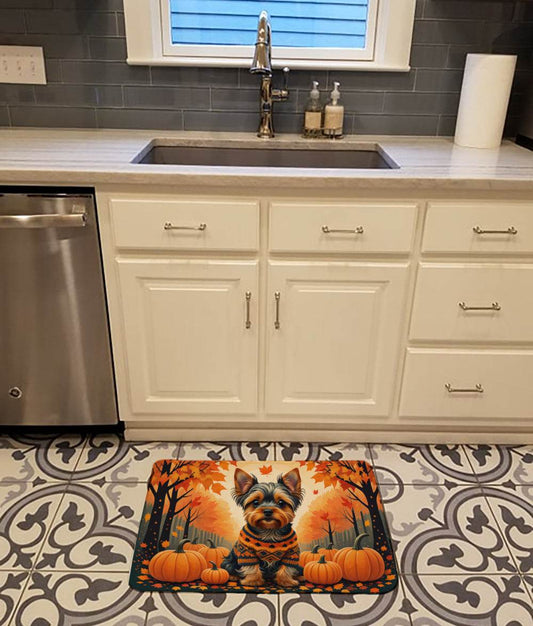 Yorkshire Terrier Fall Memory Foam Kitchen Mat - Loft&Timber