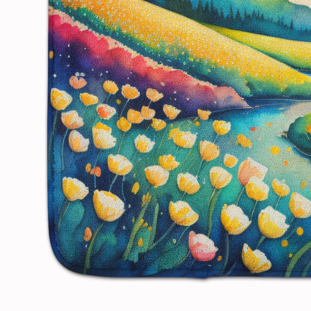 Buttercups in Color Memory Foam Kitchen Mat - Loft&Timber